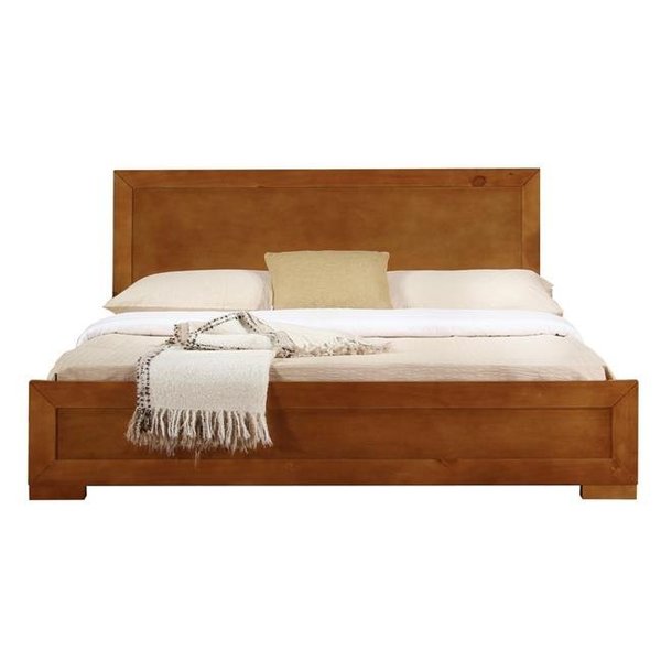 Camden Isle Camden Isle 86350 Trent Wooden Platform Bed; Oak; King Size - 82.28 x 79.19 x 35.43 in. 86350